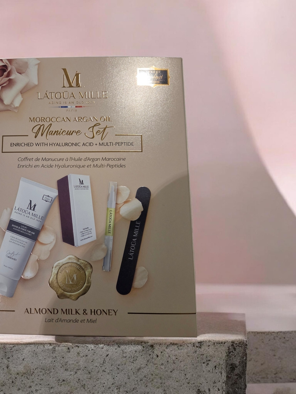 Latoua Mille Moroccan Argan Oil Manicure Set -retails at $180